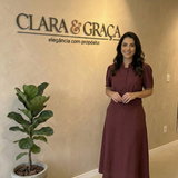 Conjunto Midi Terracota Alfaiataria Blusa e Saia